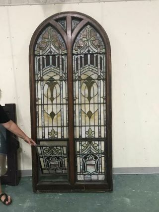Antique stained glass window 2