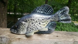 Competition 10.  5 " Crappie Fish Decoy Carved By John Laska - Spearing Lure