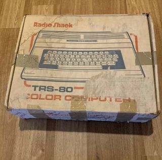 Vintage Radio Shack 64k Tandy Trs - 80 Color Computer 2 Keyboard Box