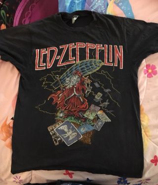 Vintage Led Zeppelin The Hermit T Shirt Size Medium