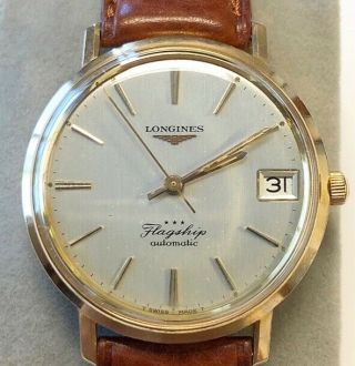 1967 Longines Flagship Automatic 18k Yellow Gold Ref: 3418,  Cal.  345