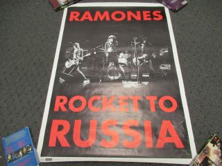 Vintage The Ramones Rocket To Russia Poster Uk Made By Splash Punk