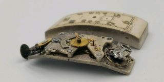 Rare Vintage Movado Polyplan Watch Movement & Dial 2