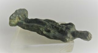 MUSEUM QUALITY ANCIENT ROMAN BRONZE STATUETTE OF ZUES CIRCA 200 - 300AD 3