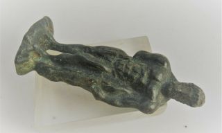 MUSEUM QUALITY ANCIENT ROMAN BRONZE STATUETTE OF ZUES CIRCA 200 - 300AD 4