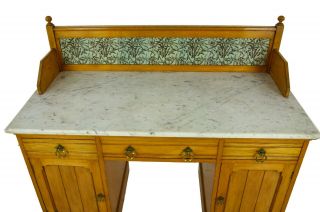 Antique Vanity Desk,  Victorian Marble Top Washstand,  Scotland 1900,  B1437A 6