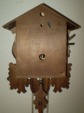 Vintage German Cuckoo clock Hunter Stag Hare Black Forest A.  Schneider Sohne 8