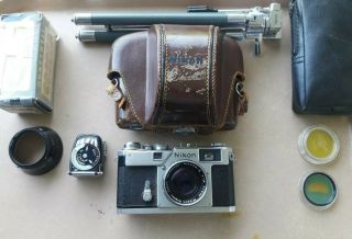 Vintage Nikon Nippon Kogaku Tokyo 35mm Camera & Accessories - Parts -