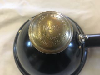S&m Lamp Co No 80 Antique Vintage Headlight Spotlight