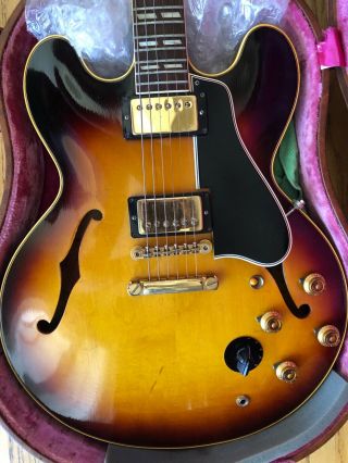 Gibson 1959 Es - 345 Stereo Sunburst With P.  A.  F 100 Vintage