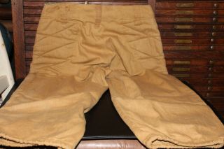 1910s - 20s RARE Vintage Reeded/Quilted Football Pants size 30 9