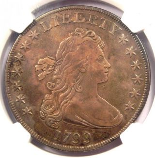1799 Draped Bust Silver Dollar $1 Coin BB - 161 B - 11 - NGC VF Detail - Rare Coin 5