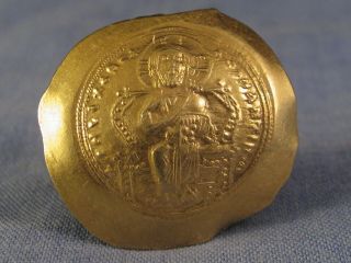 ANCIENT BYZANTINE COIN 1059 - 67 CONSTANTINE X HISTAMENON GOLD CONSTANTINOPLE VF 2