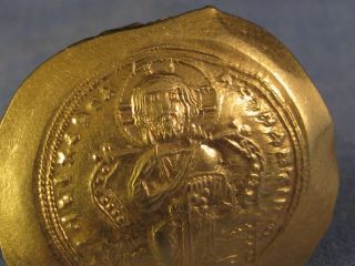 ANCIENT BYZANTINE COIN 1059 - 67 CONSTANTINE X HISTAMENON GOLD CONSTANTINOPLE VF 5