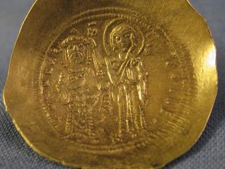 ANCIENT BYZANTINE COIN 1059 - 67 CONSTANTINE X HISTAMENON GOLD CONSTANTINOPLE VF 7