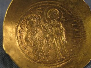 ANCIENT BYZANTINE COIN 1059 - 67 CONSTANTINE X HISTAMENON GOLD CONSTANTINOPLE VF 8