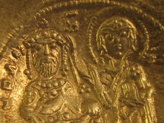 ANCIENT BYZANTINE COIN 1059 - 67 CONSTANTINE X HISTAMENON GOLD CONSTANTINOPLE VF 9