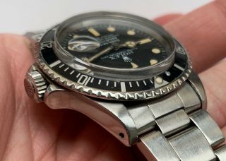 1970 ' s Vintage Rolex Submariner Date ref.  1680 with Matte Mark 1 Dial Patina 5