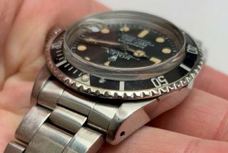 1970 ' s Vintage Rolex Submariner Date ref.  1680 with Matte Mark 1 Dial Patina 6