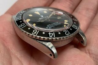 1970 ' s Vintage Rolex GMT - Master ref.  1675 with Matte Mark 2 Dial Patina 2
