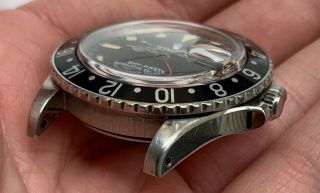 1970 ' s Vintage Rolex GMT - Master ref.  1675 with Matte Mark 2 Dial Patina 3