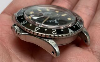 1970 ' s Vintage Rolex GMT - Master ref.  1675 with Matte Mark 2 Dial Patina 4