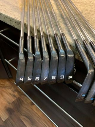 Rare Kyoei Kk Mb Black 4 - Pw Players Irons Golf Clubs Limited Edition Full Set