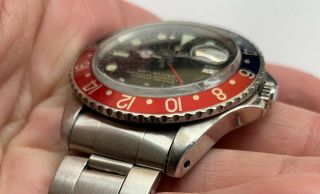 1960 ' s Vintage Rolex GMT - Master ref.  1675 with GILT Gloss Dial 6