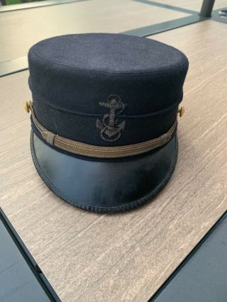 Rare Vintage 1920s 1930s Us Naval Academy Annapolis Midshipman’s Hat Cap