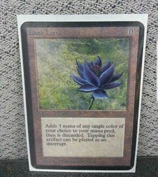 Black Lotus Beta Collector’s Edition Magic The Gathering Mtg Moderate Play