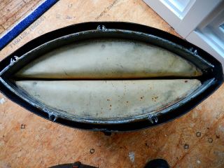 Rare Vintage 1920s Barry Collapsible Bass Drum w Painted Front Head HTF 11