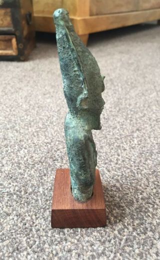 Ancient Egyptian Bronze Statuette of Osiris 600 - 500 B.  C.  Karnak 4