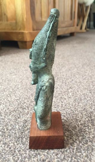 Ancient Egyptian Bronze Statuette of Osiris 600 - 500 B.  C.  Karnak 5