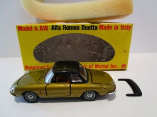 Vintage - 1/43 Mebetoys - Alfa Romeo Duetto - A18 - Gold - Box - Italy