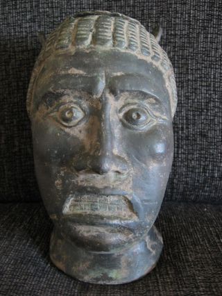 Balsamarium Ancient Roman Bronze Head Of Slave 1 - 3 Ct.  Ad 2000 Grams 20 Cm