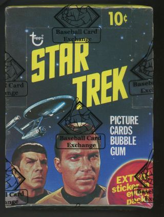 1976 Topps Star Trek Wax Pack Box Bbce " Rare "