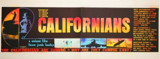 Vintage Surfing Movie Poster " The Californians " 1967