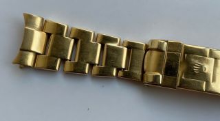 1970 ' s Vintage Rolex 18k YG 92098 Yellow Gold Submariner ref.  1680 20mm Bracelet 3