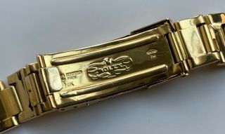 1970 ' s Vintage Rolex 18k YG 92098 Yellow Gold Submariner ref.  1680 20mm Bracelet 5