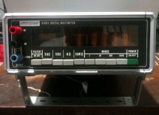Vintage Fluke 8100a Digital Multimeter Nixie Tube Display