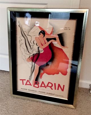 Vintage Poster By Paul Colin 1928 - Tabarin - An Art Deco Icon - Rare