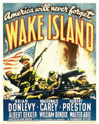 Movie 16mm Wake Island Feature Vintage Drama 1942 Film Ww2 Adventure