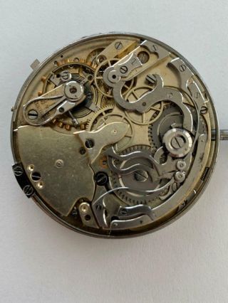 Swiss 1/4 Hour Repeater Chronograph Hunting Case Pocket Watch Movement