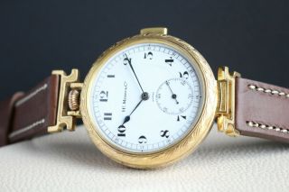 H.  Moser Minute Repeater Vintage 1890`s Cased Engraved Big Size Swiss Watch