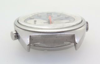 . Vintage Heuer Carrera Cal 1553 Chronograph Steel Watch Cal 15,  Orig GF Bracelet 5