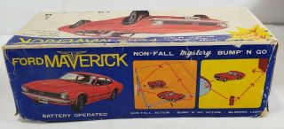 NOS Vintage Mystery Bump N ' Go Ford Mustang Red Battery Operated Non Fall Japan 3