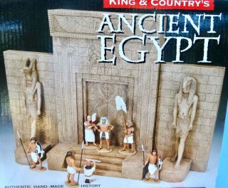 King &country,  54mm Ancient Egypt Pharaoh Diorama 2 Facades 2012 Mib Oop