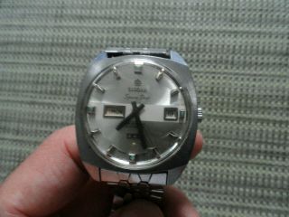 Vintage Titoni Space Star Day/Date Automatic 25 Jewels Rotomatic 009 Watch 3