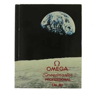 Vintage Rare Omega Speedmaster Professional Caliber 861 Booklet - International