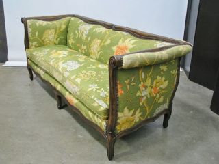 Stunning French Provincial Louis Xv Style Hand - Carved Sofa By Yale R.  Burge